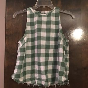 green and white tank